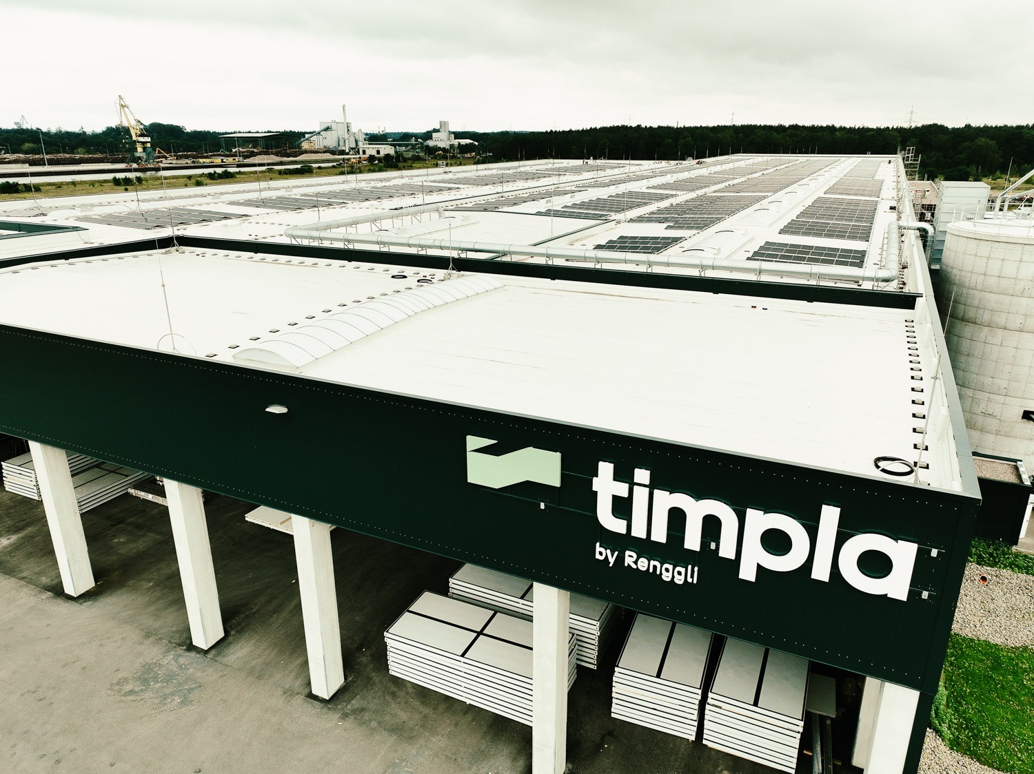 timpla-Holzmodulwerk-Luftbild-Aufdach-PV