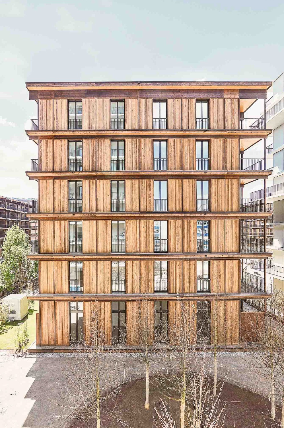 zuerich_ueberbauung_freilager_copyright_gataric_fotografie__2_2 Ein Referenzfoto eines Freilager Aufbaus aus Holzmodulen in serieller Fertigung