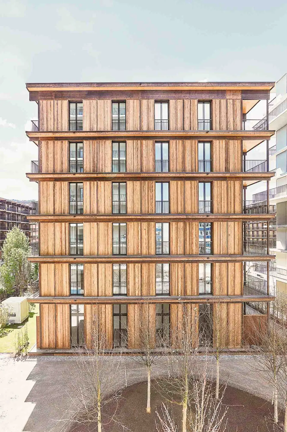 zuerich_ueberbauung_freilager_copyright_gataric_fotografie__2_2 Ein Referenzfoto eines Freilager Aufbaus aus Holzmodulen in serieller Fertigung