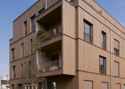 Mehrgeschossiges Wohngebäude in Holzbauweise in Würzburg