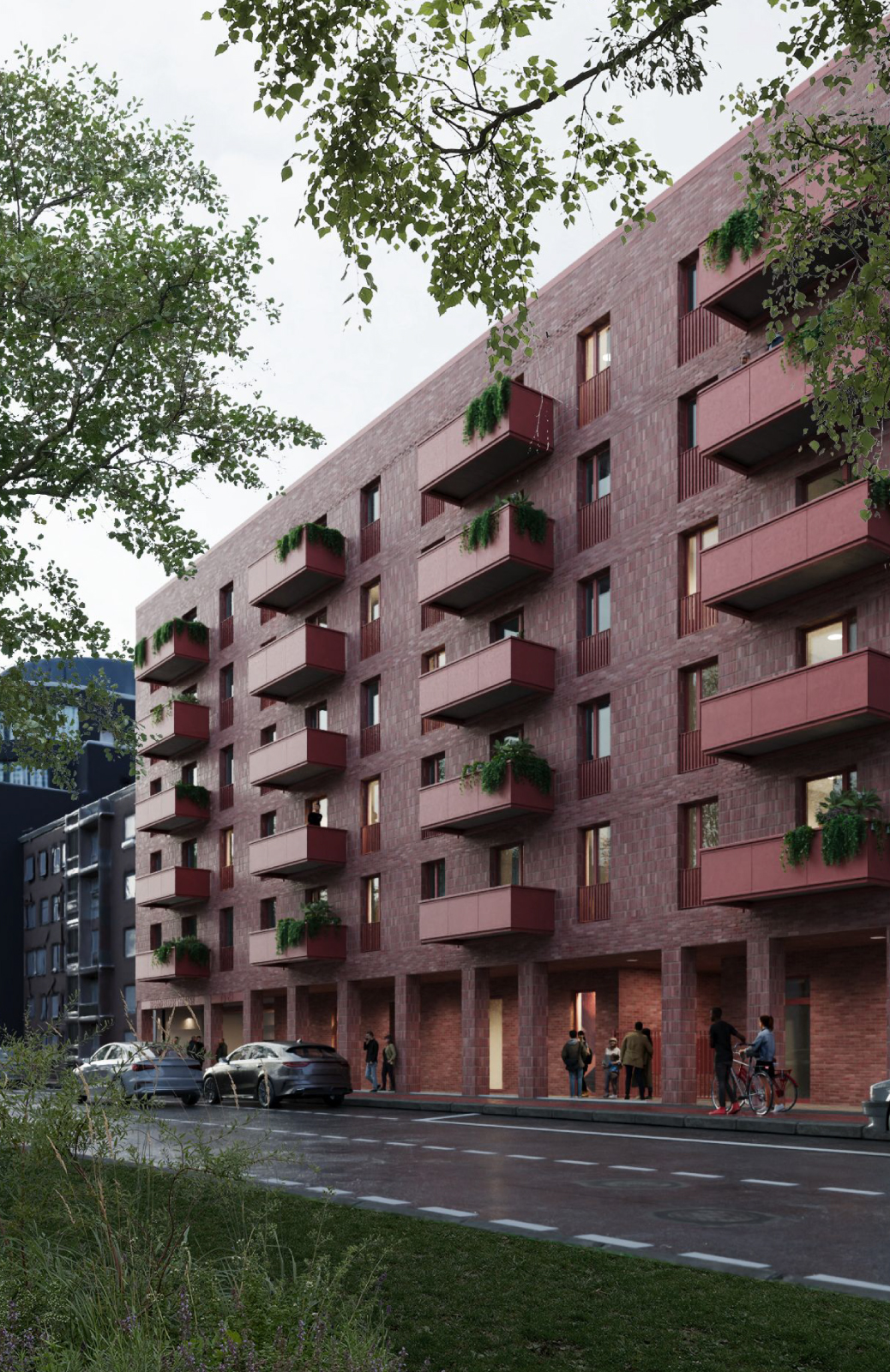 Derzeit im Bau: Wohnquartier Hamburg